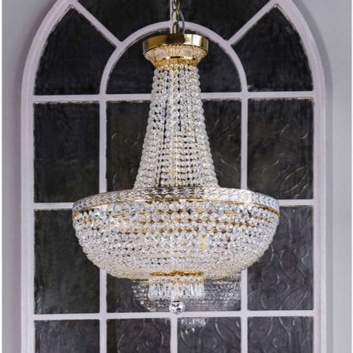 Lustre Montgolfiere, modèle Bella en or de Maytoni