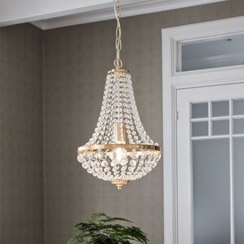 Lustre-Montgolfiere-Granso-de-Markslojd-en-Laiton-Transparent