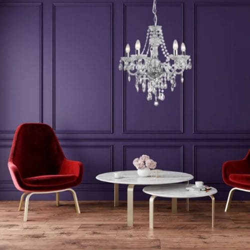 Lustre pampilles Marie Therese de la marque Searchlight