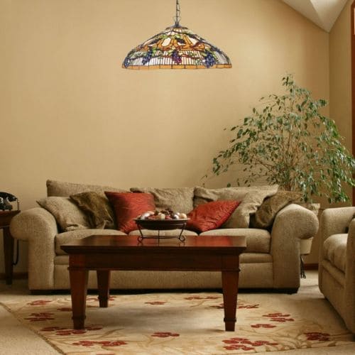 Lustre Art-Déco Vintage MyTiffany mélange de couleurs